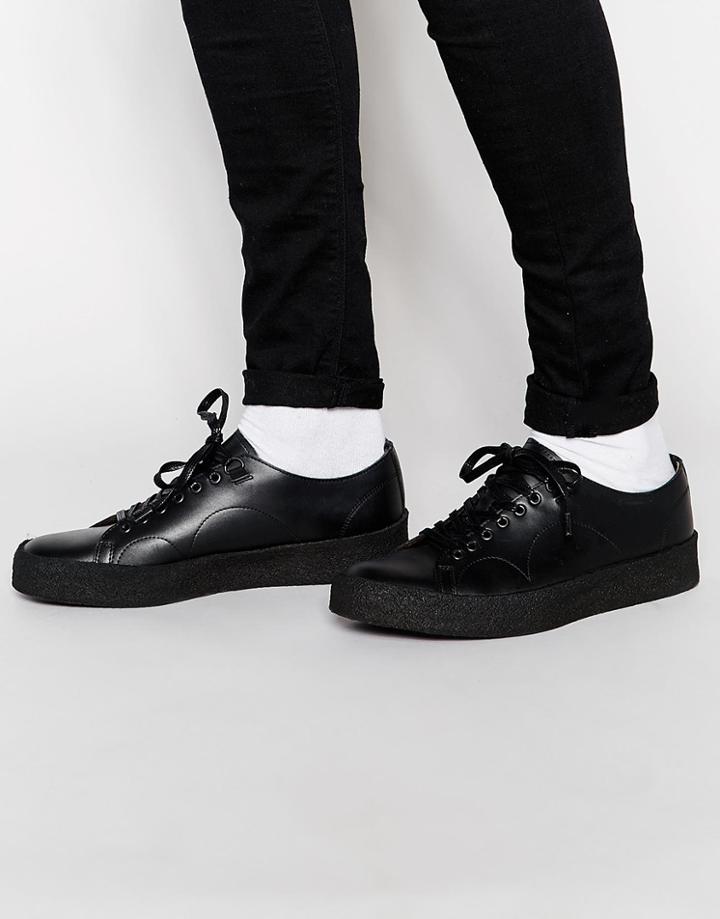 Fred Perry X George Cox Leather Sneakers - Black