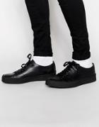 Fred Perry X George Cox Leather Sneakers - Black