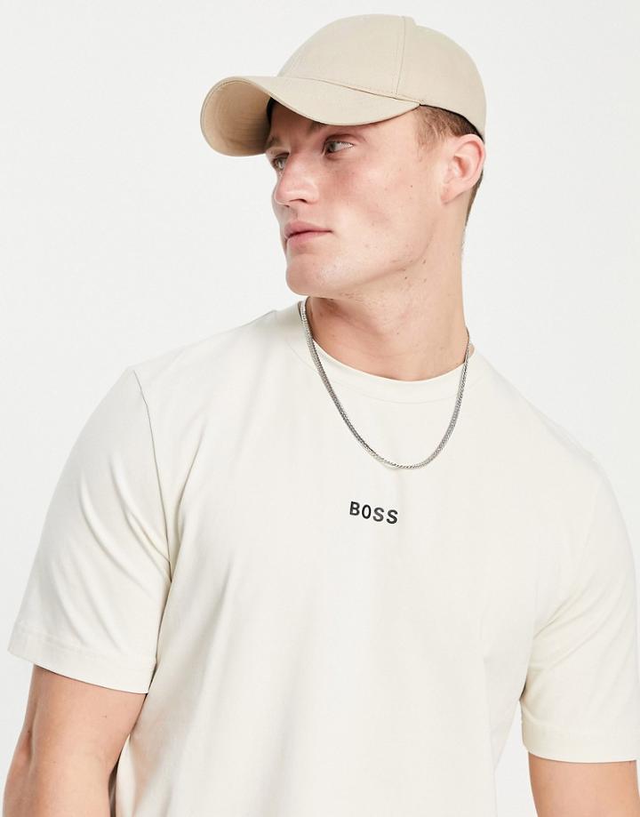 Boss Tchup T-shirt In Off White