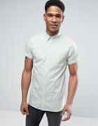 Jack & Jones Premium Slim Short Sleeve Shirt - Green