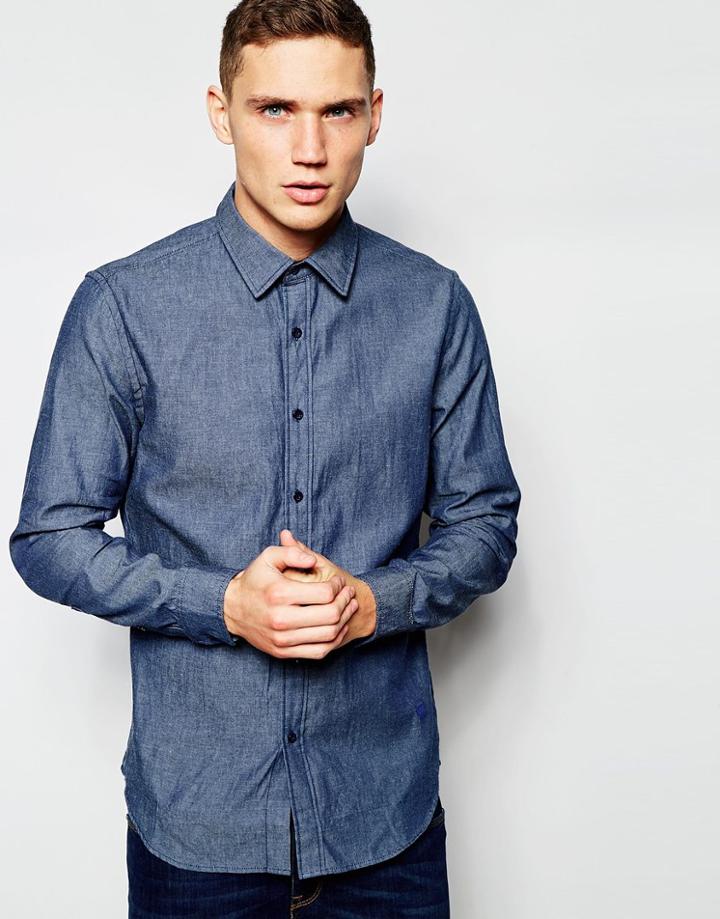 G-star Denim Shirt Core Light Weight Raw - Raw