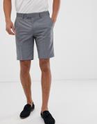 Farah Henderson Skinny Fit Shorts In Gray - Gray