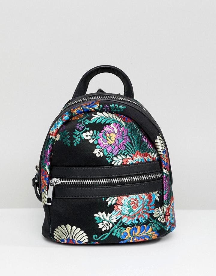 Park Lane Chinoiserie Mini Backpack - Black