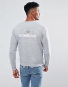 Good For Nothing Sweatshirt In Gray With Back Print - Gray