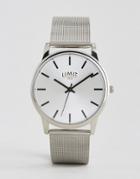 Limit Mesh Watch In Silver Exclusive To Asos - Silver