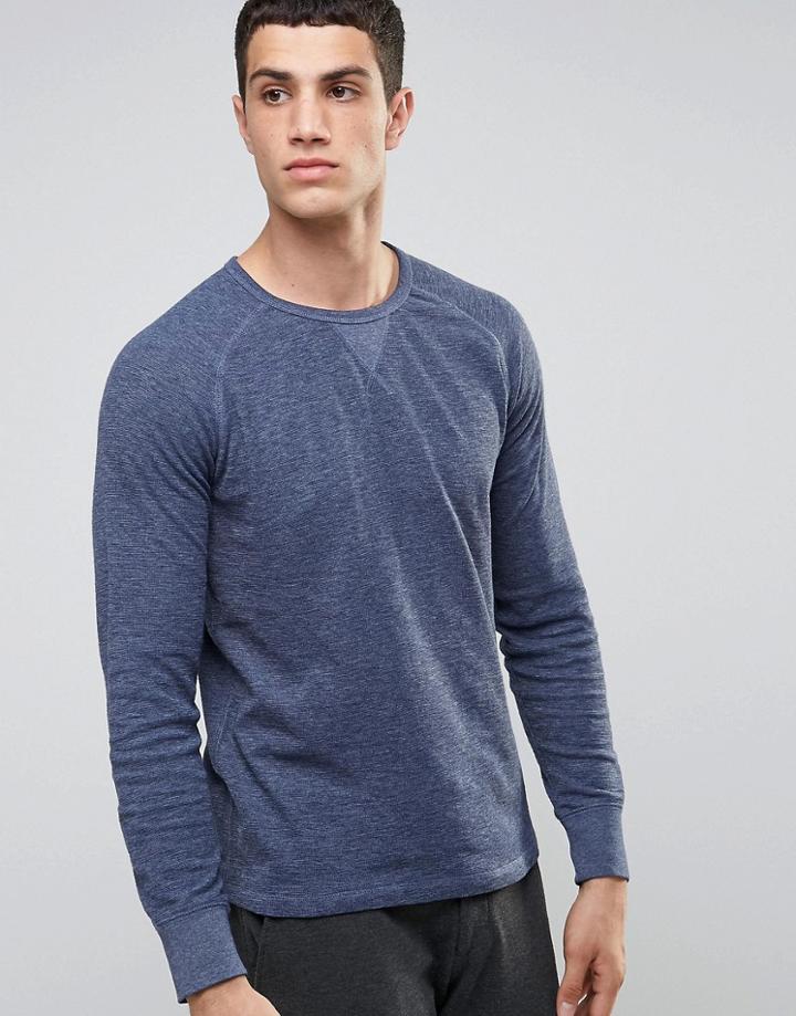 Celio Long Sleeve Top With Raglan Sleeve - Navy