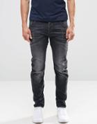 G-star Arc 3d Slim Jeans In Washed Grey - Gray