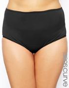 Asos Curve Exclusive High Waisted Bikini Bottom Mix & Match - Black
