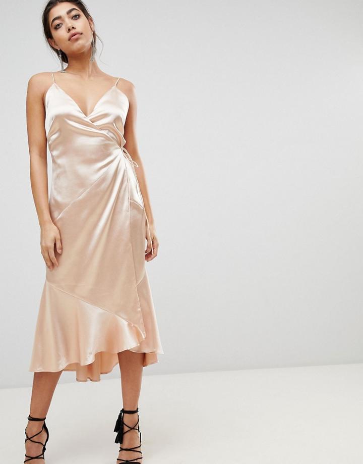 The Jetset Diaries Midi Wrap Dress - Cream