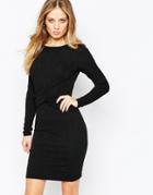 Y.a.s Mirsa Dress With Knot Font - Black
