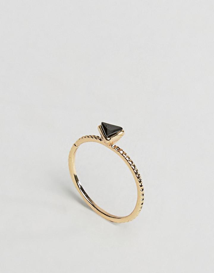 Asos Mini Triangle Pinky Ring - Gold