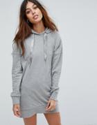 Vero Moda Long Sweat Hoodie Dress - Green