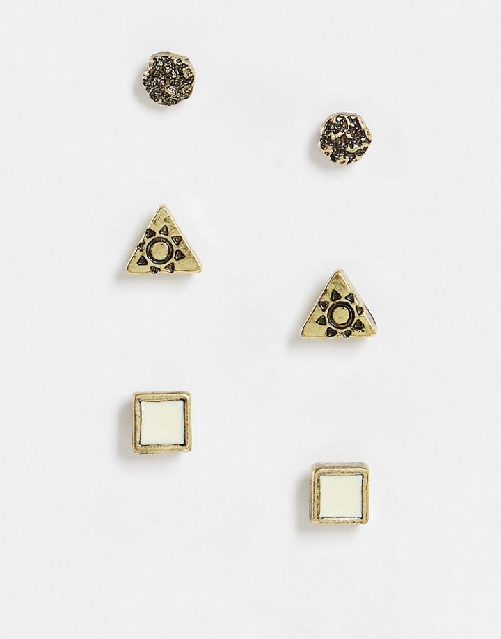 Classics 77 3-pack Stud Earrings In Gold