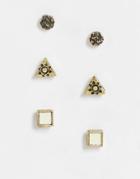 Classics 77 3-pack Stud Earrings In Gold