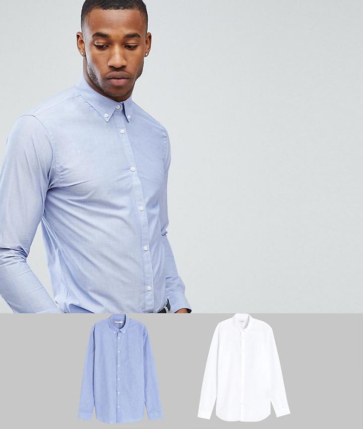 Jack & Jones Premium 2 Pack Slim Shirt - Multi