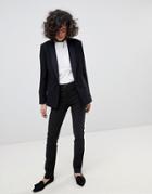 Mango Slim Leg Smart Pants - Black
