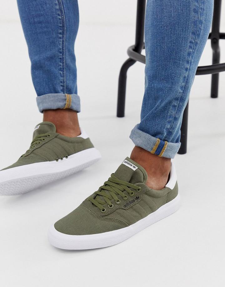 Adidas Skateboarding 3mc Sneakers In Khaki - Green