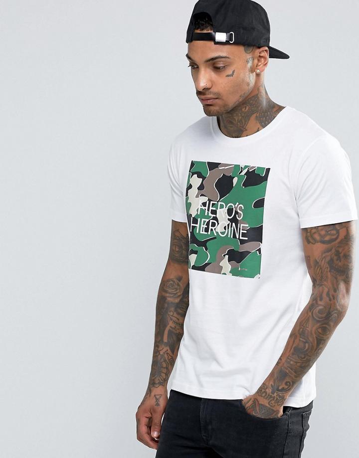 Heros Heroine T-shirt With Box Logo - White