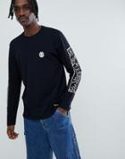 Element X Keith Haring Long Sleeve T-shirt In Black - Black