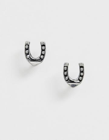 Seven London Horse Shoe Studs In Silver