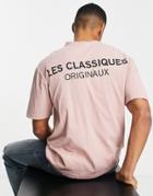 Only & Sons Branded Logo Oversized T-shirt In Pink