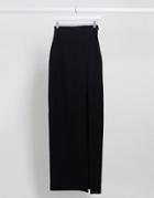 Vesper Thigh Split Maxi Skirt Two-piece In Black