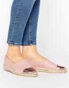 London Rebel Flat Espadrilles-copper