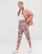 Asos Design Balloon Boyfriend Jeans In Cherub Print-multi
