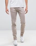 Celio Stretch Skinny Fit 5 Pocket Chino - Beige