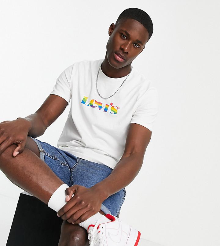 Levi's Pride Capsule Community Logo T-shirt In Neutral White