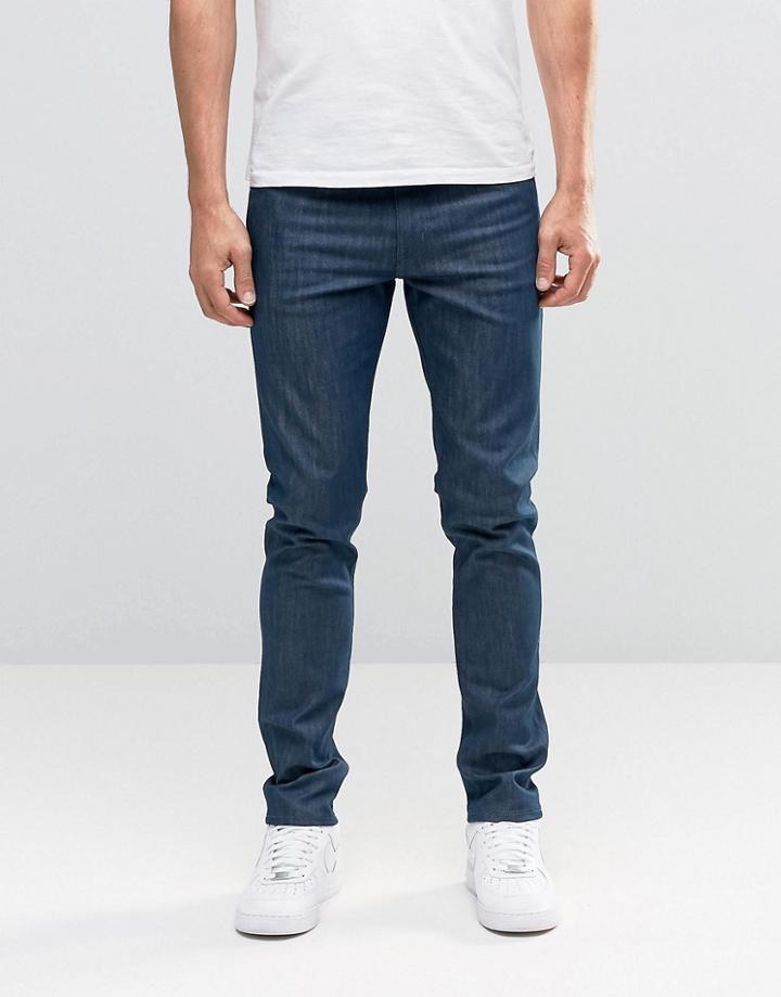 Weekday Friday Skinny Jeans Sea Blue Monochrome - Blue