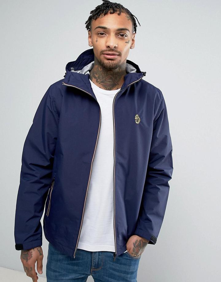 Luke 1977 Raleigh Hooded Jacket Sport Zip In Navy - Navy