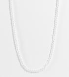 Designb Curve Faux Pearl Necklace-white
