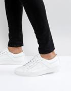 Hugo By Hugo Boss Futurism Leather Lace Up Sneakers In White - White
