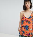 River Island Floral Print Cami Top - Orange