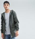 D-struct Tall Mid Length Water-resistant Jacket With Hood - Green