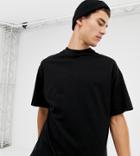 Collusion Tall Regular Fit T-shirt In Black - Black