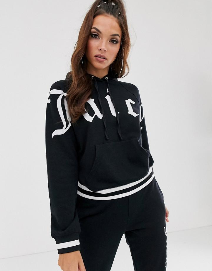 Juicy Couture Gothic Logo Hoodie-black