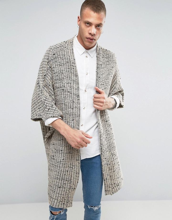 Weekday Blank Knit Cardigan Black - Black