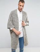 Weekday Blank Knit Cardigan Black - Black