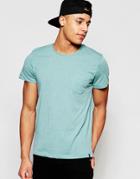 Jack & Jones Crew Neck T-shirt With Pocket - Mineral Blue