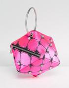 Asos X Mary Benson Cube Clutch Bag - Pink