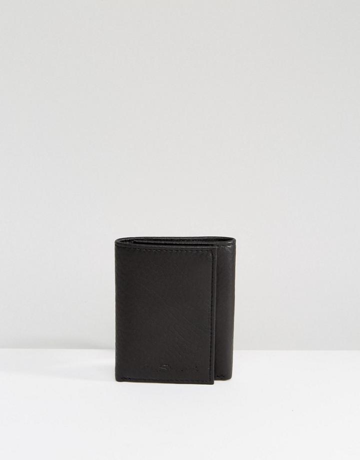 Ben Sherman Trifold Leather Wallet - Black