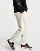 Topman Oversized Sweatpants In Stone - Part Of A Set-gray