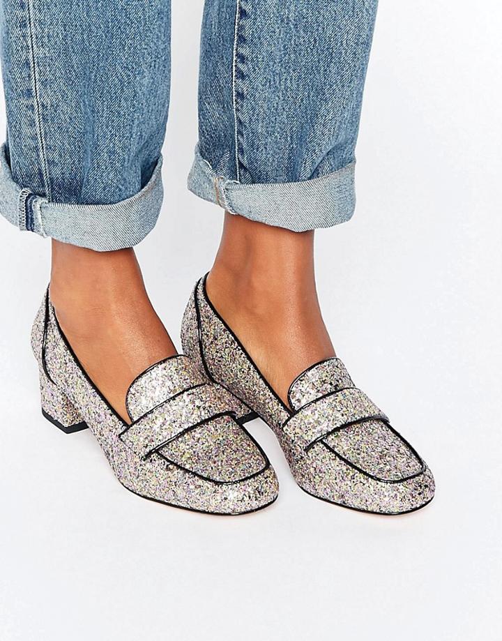 Asos Sprint Heeled Loafers - Multi