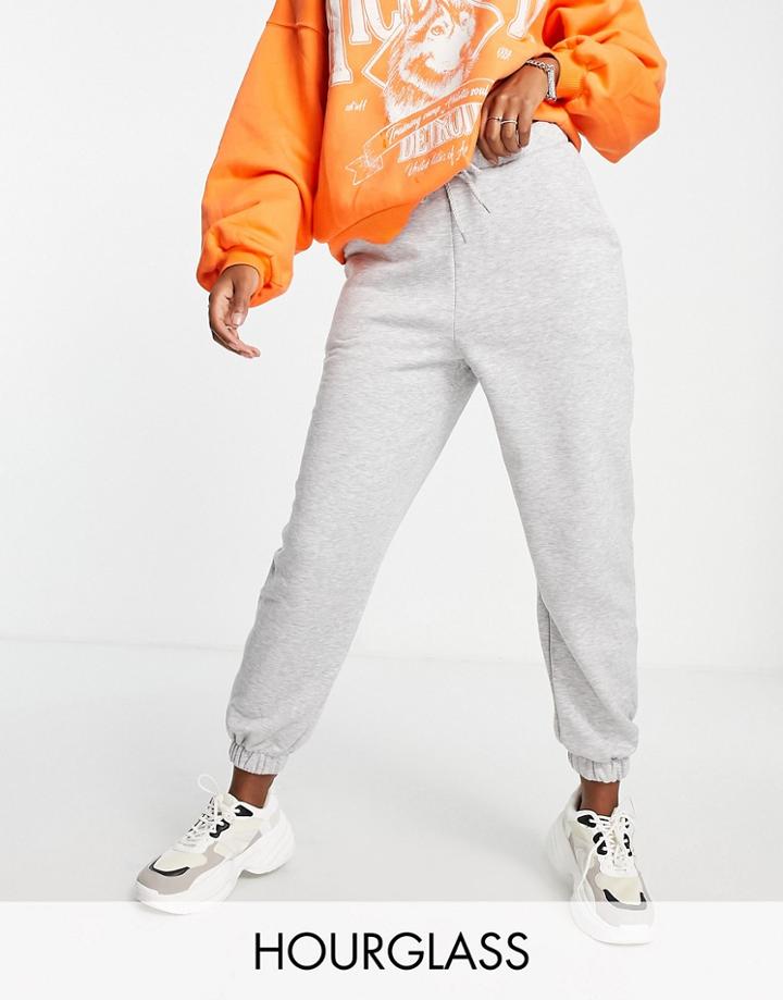 Asos Design Hourglass Oversized Sweatpants In Heather Gray