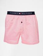 Tommy Hilfiger Icon Oxford Woven Boxers - Pink