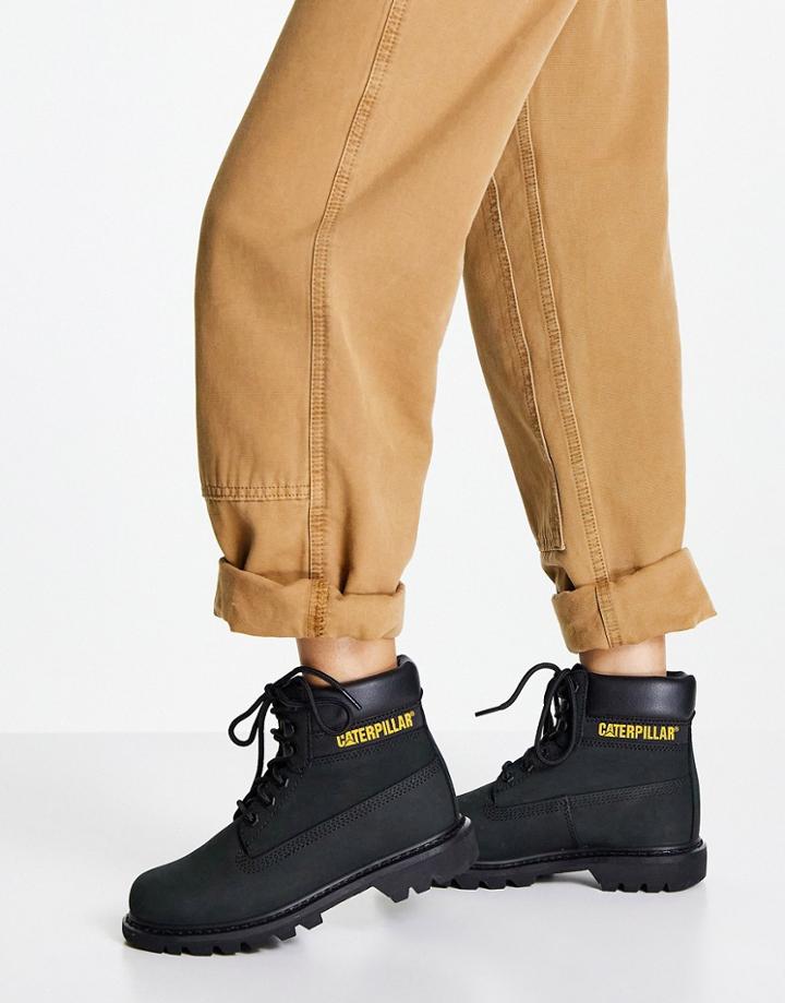 Cat Footwear Colorado Leather Boots In Black