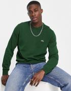 Lacoste Logo Crew Neck Knit Sweater In Green