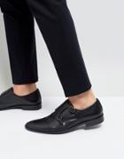 Frank Wright Monk Shoes In Black Leather - Black